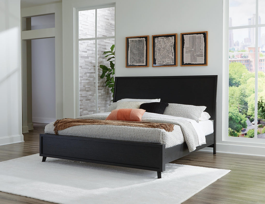 Danziar King Panel Bed in Black, alternate view 2