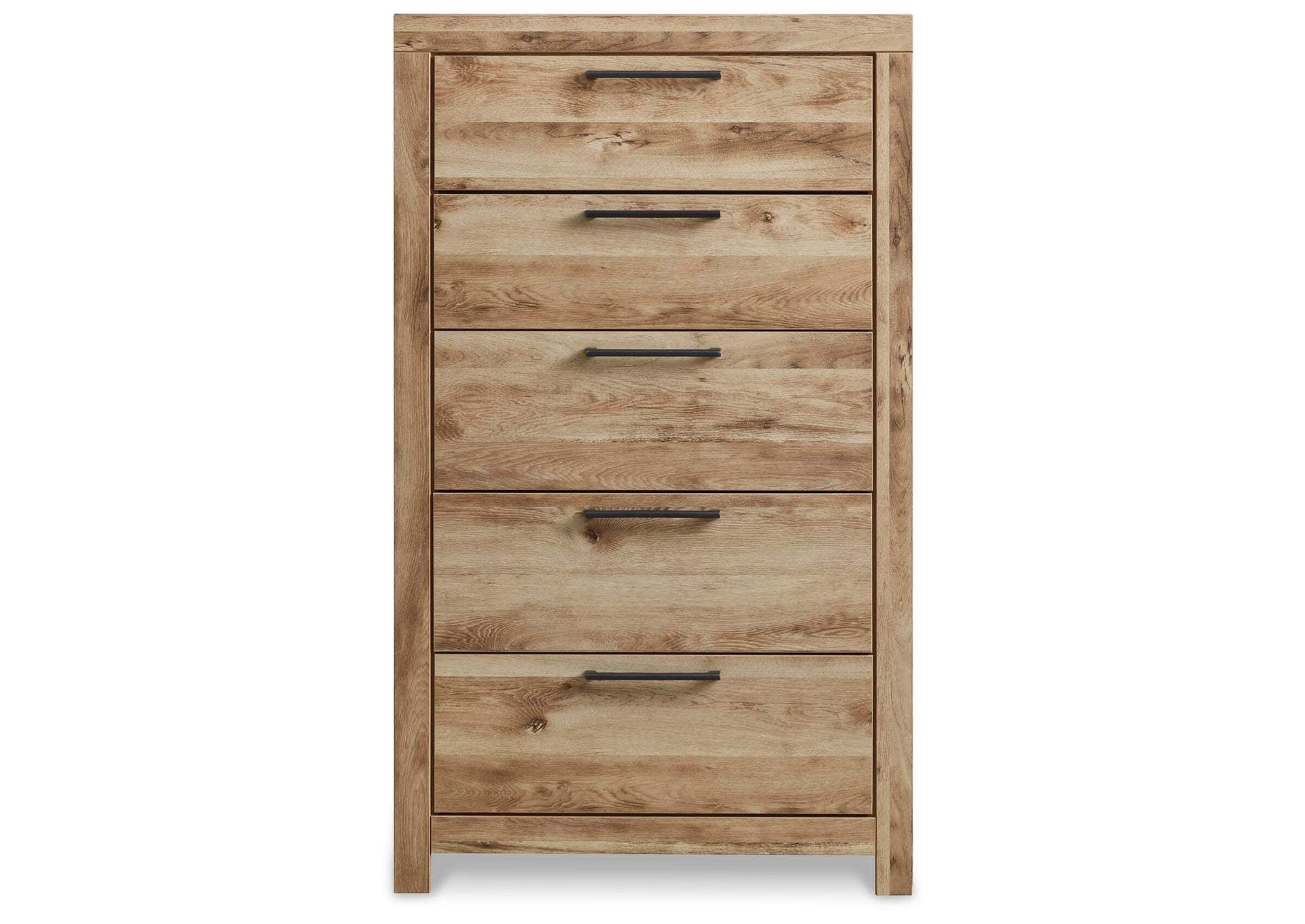 Hyanna Queen Panel Bed with Storage with Mirrored Dresser and Chest