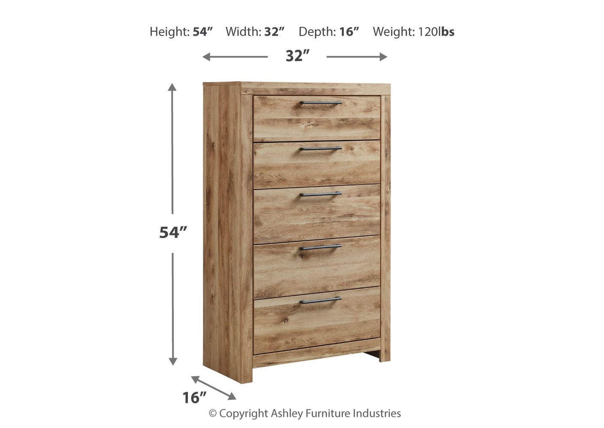 Hyanna Full Panel Bed with Storage with Mirrored Dresser, Chest and 2 Nightstands dimensions