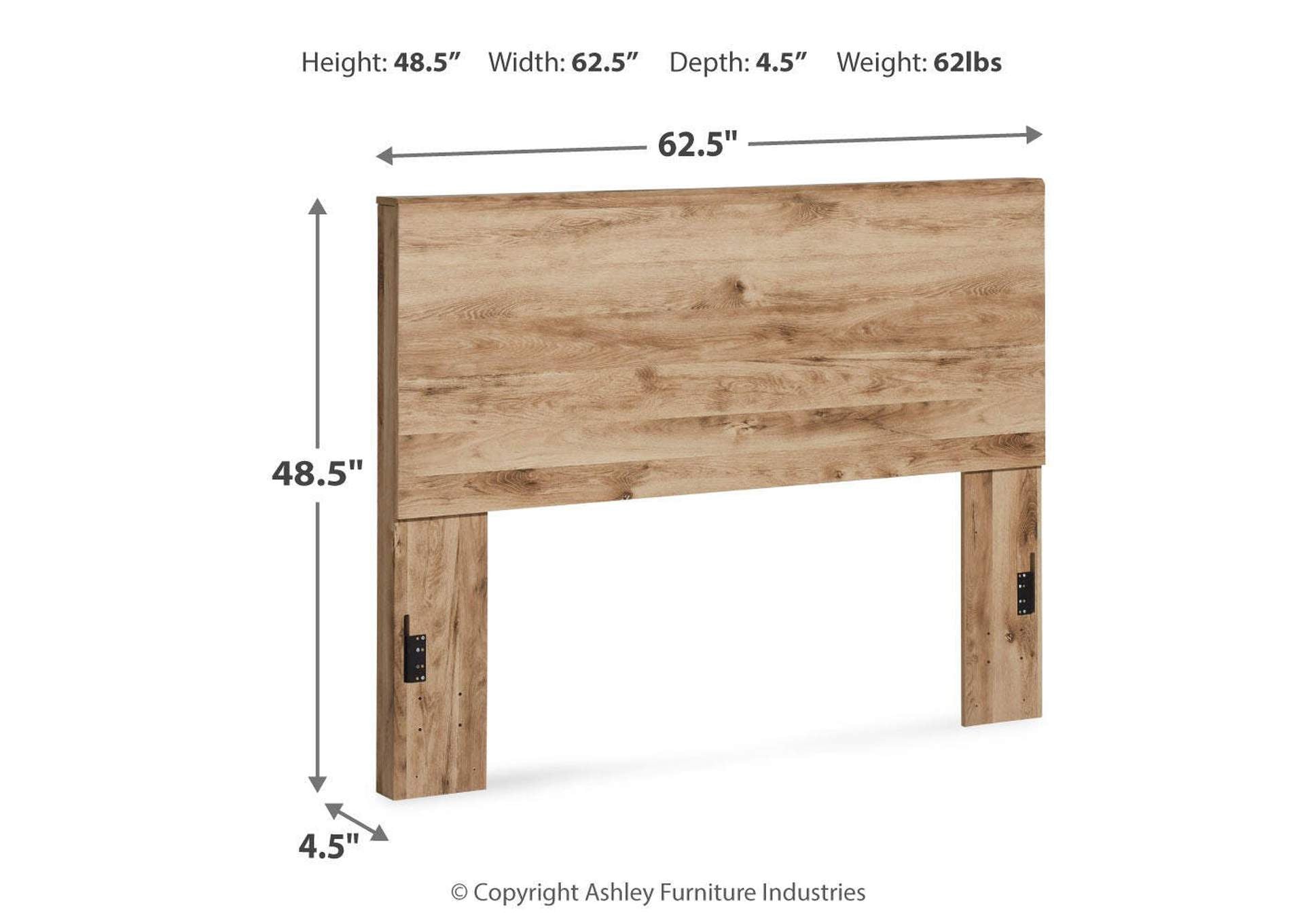 Hyanna Queen Panel Headboard with Mirrored Dresser and Nightstand dimensions