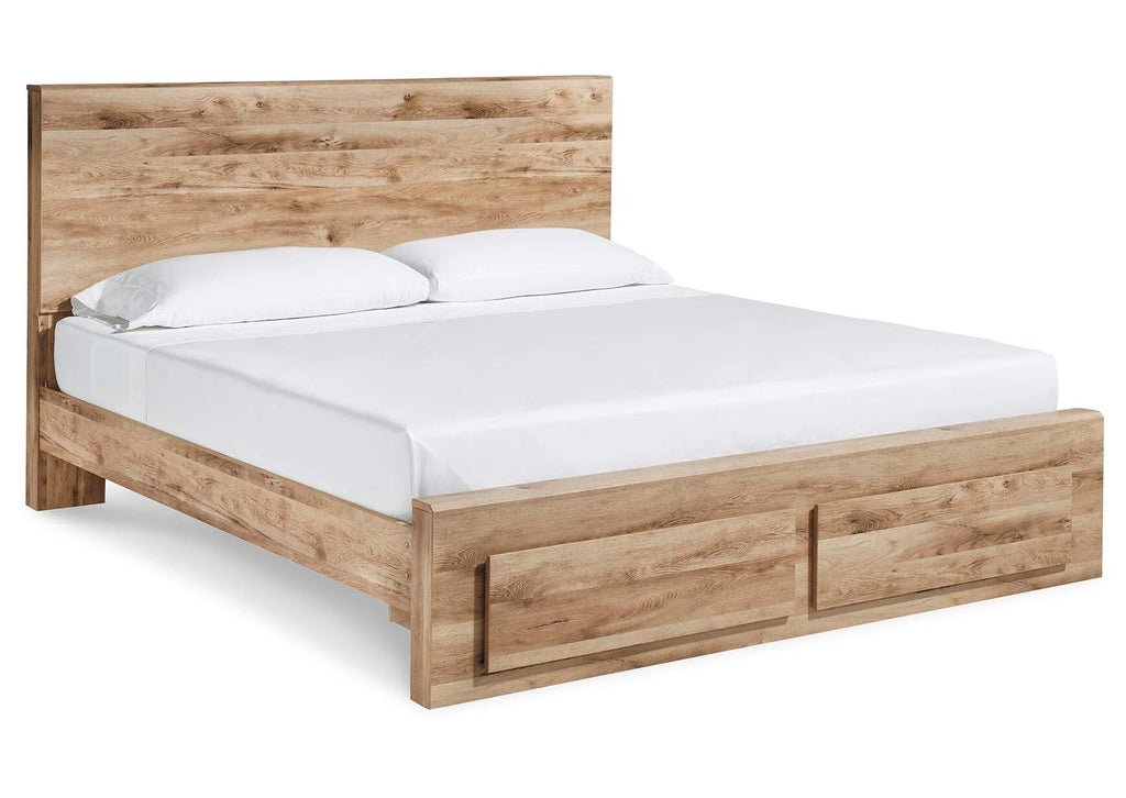 Hyanna King Panel Storage Bed angled view
