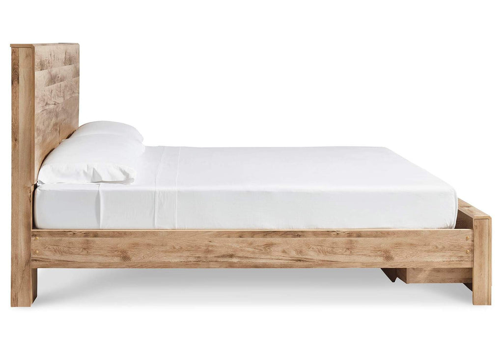 Hyanna King Panel Storage Bed side view