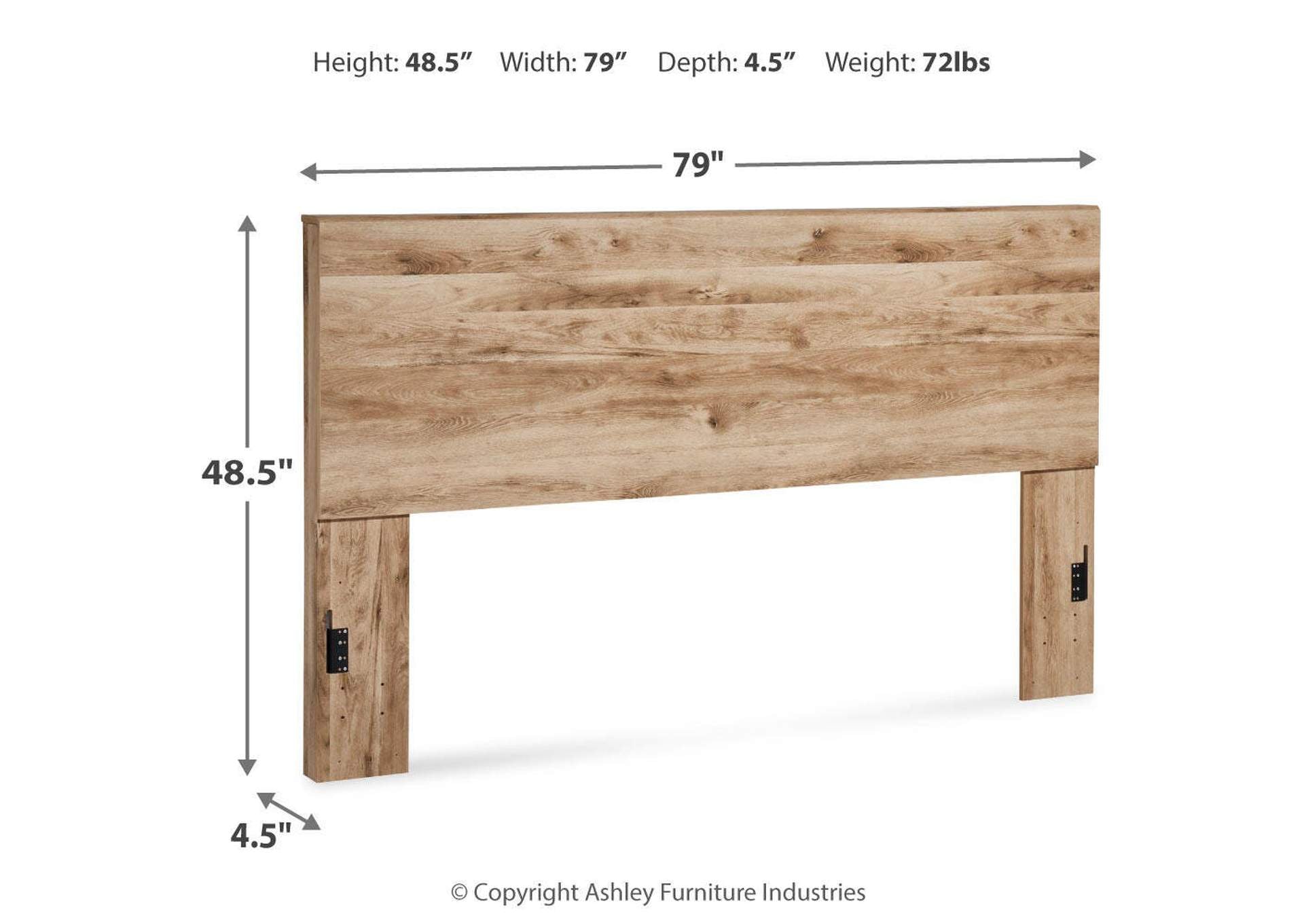 Hyanna King Panel Headboard with Mirrored Dresser, Chest and 2 Nightstands dimensions