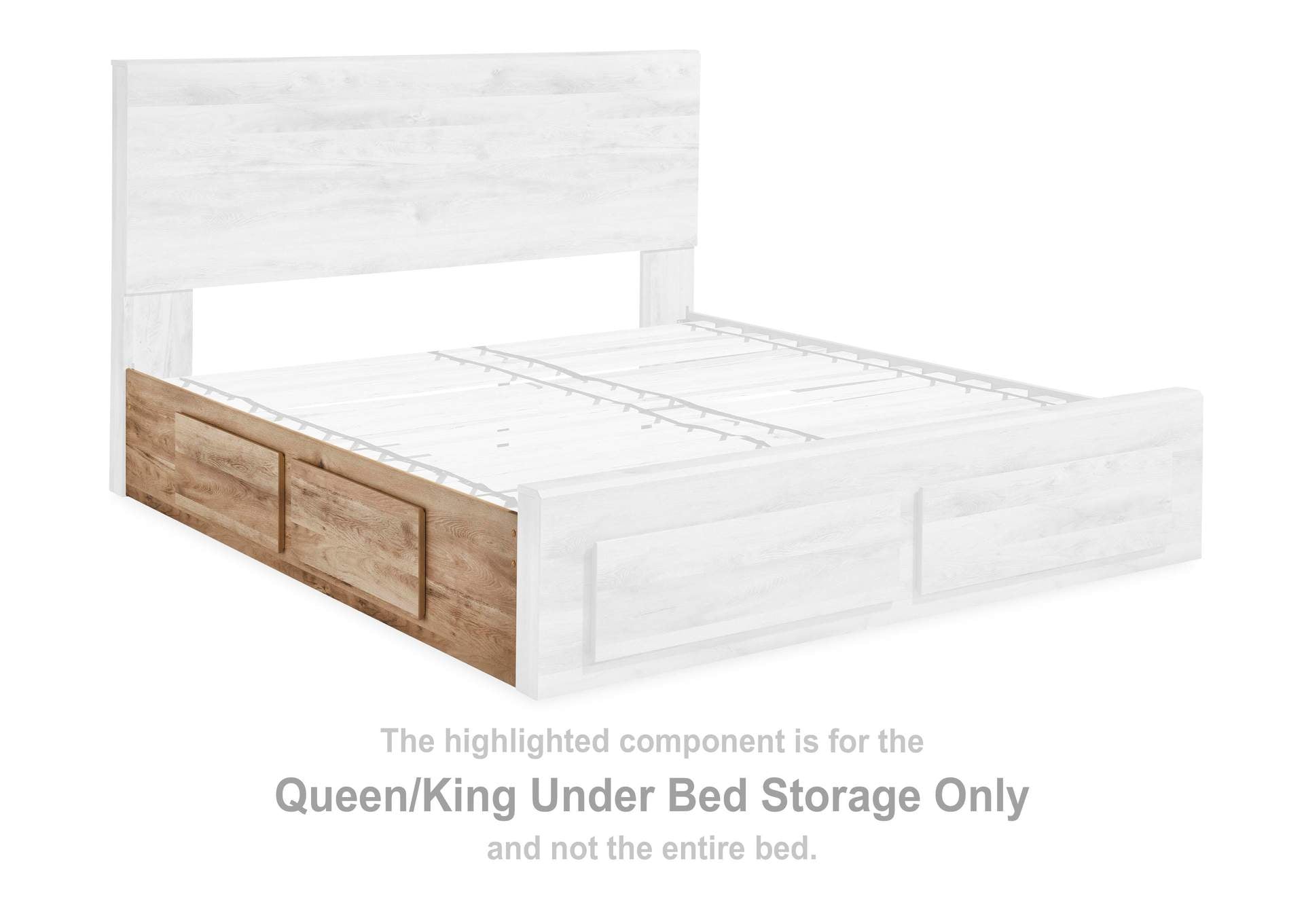 Hyanna King Panel Storage Bed with 2 Under Bed Storage Drawer