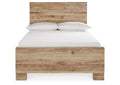 Hyanna Full Panel Bed with Mirrored Dresser and Chest