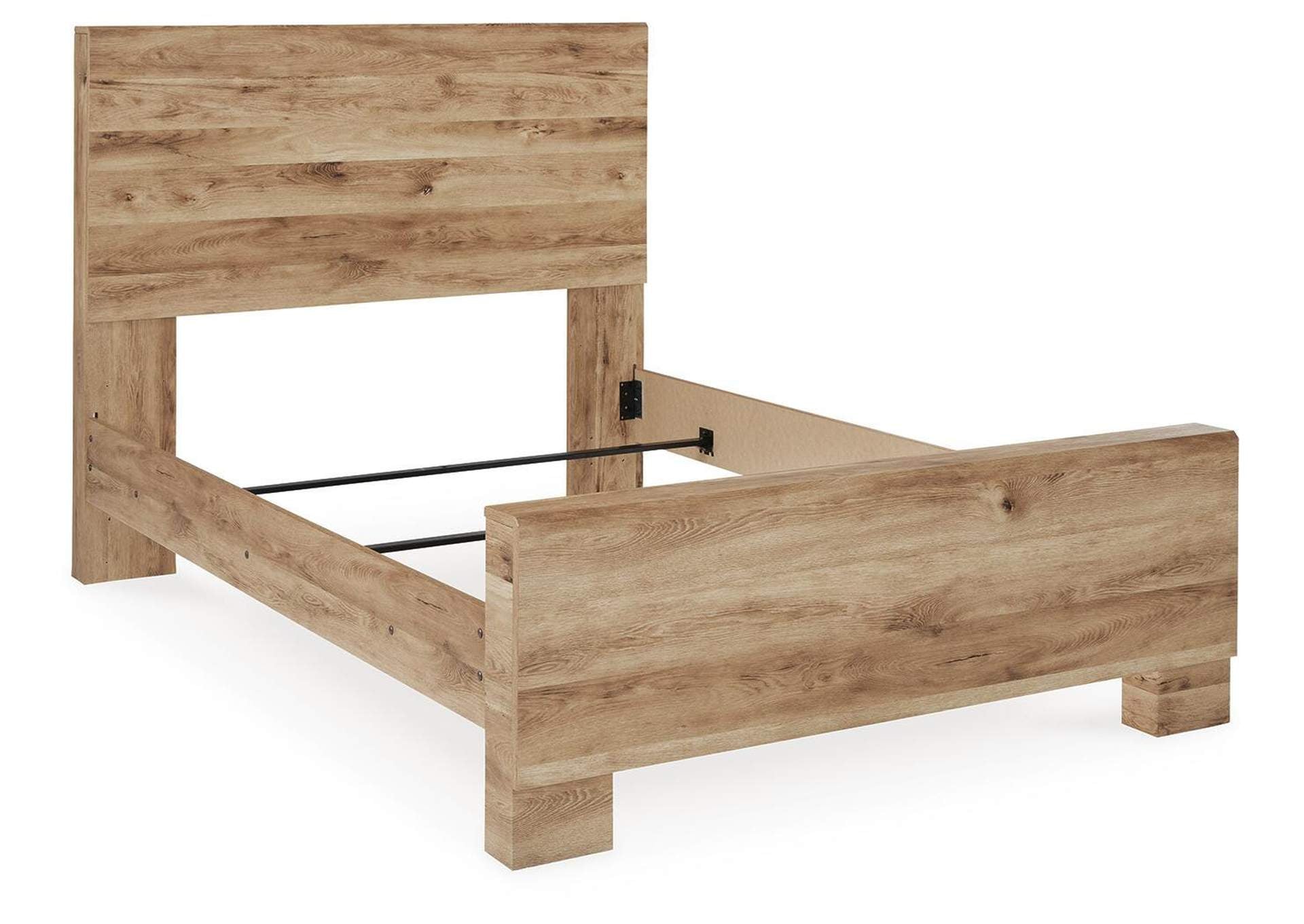Hyanna Full Panel Bed with Mirrored Dresser, Chest and 2 Nightstands