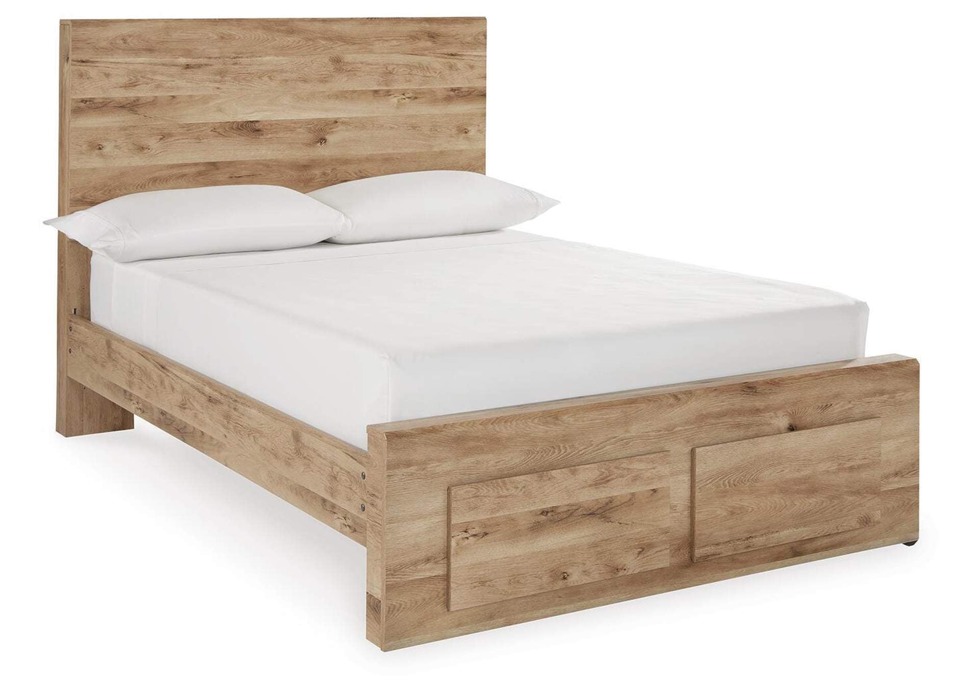 Hyanna Full Panel Storage Bed with Mirrored Dresser, Chest and Nightstand angled view