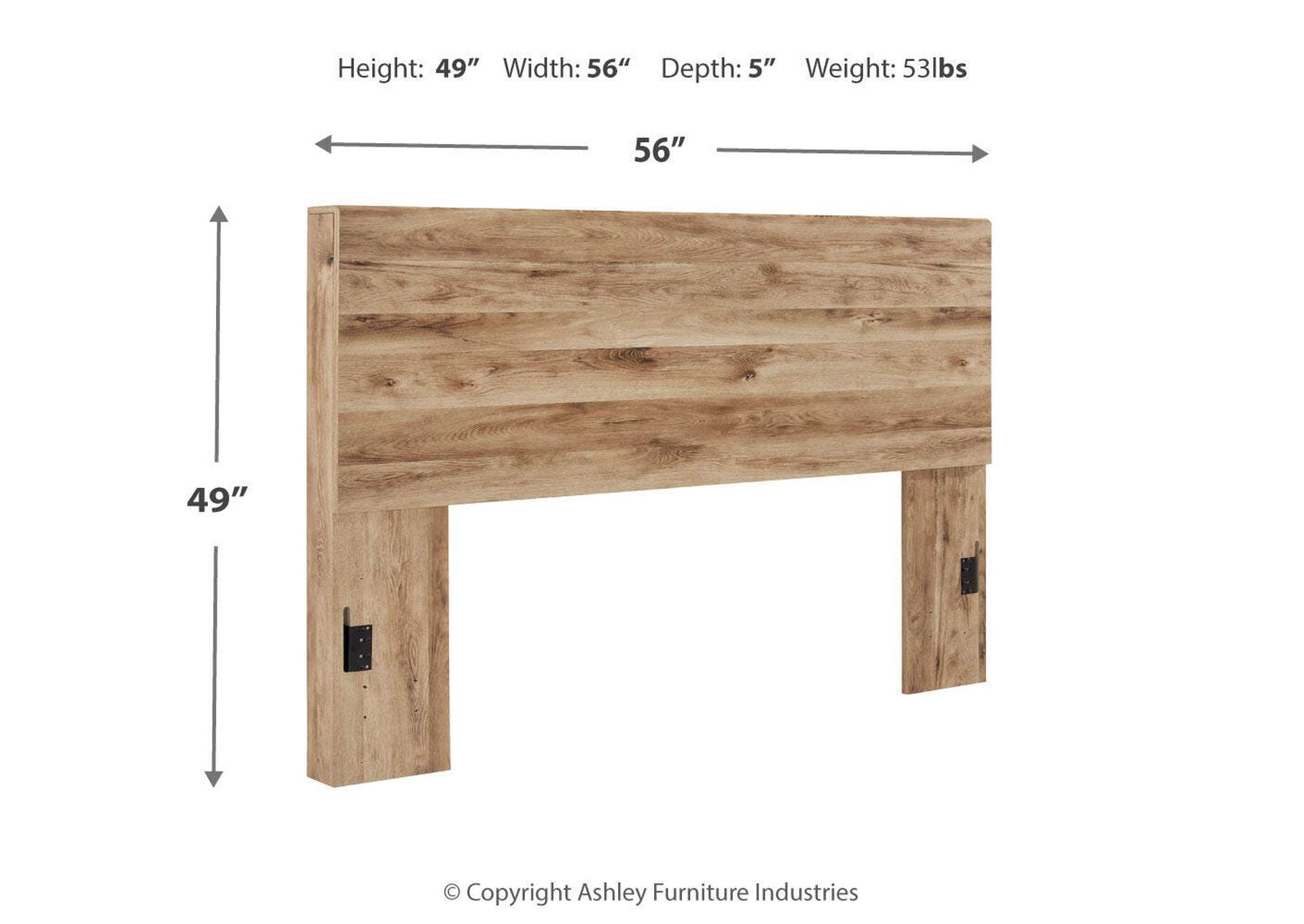Hyanna Full Panel Headboard with Mirrored Dresser, Chest and 2 Nightstands dimensions