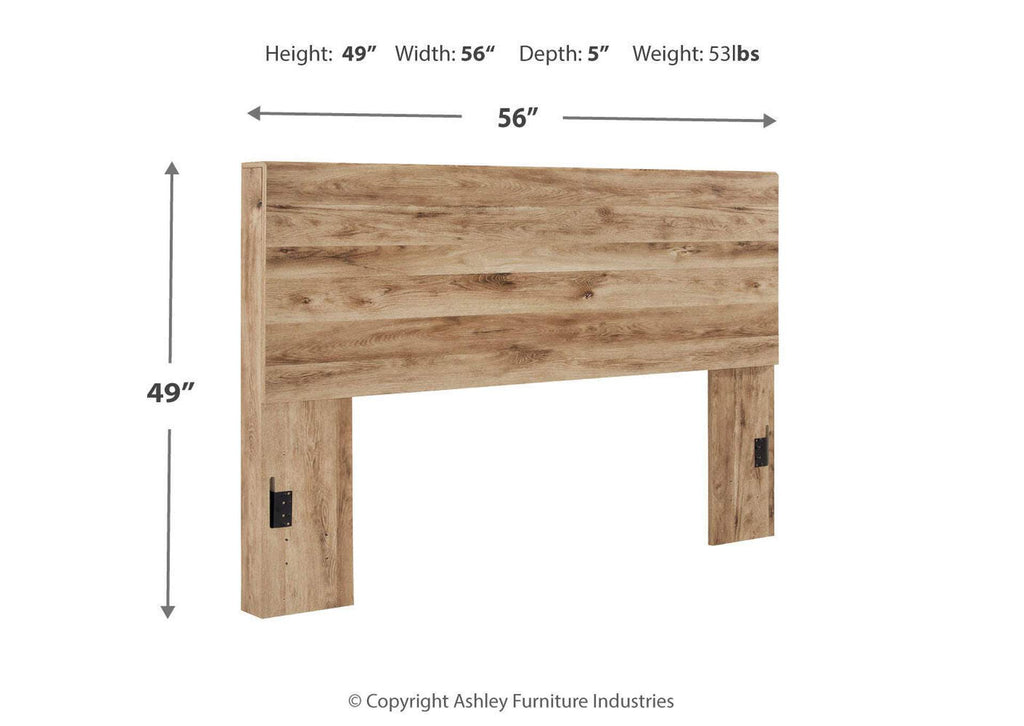 Hyanna Full Panel Headboard with Mirrored Dresser, Chest and Nightstand dimensions