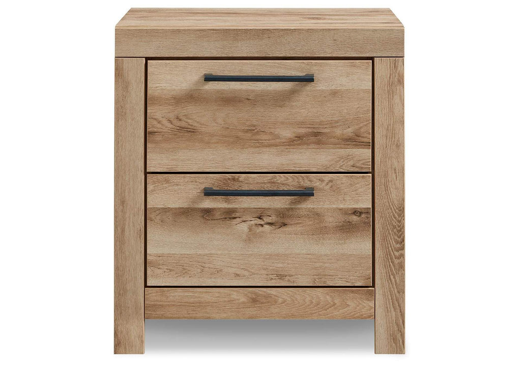 Hyanna Full Panel Headboard with Mirrored Dresser and 2 Nightstands