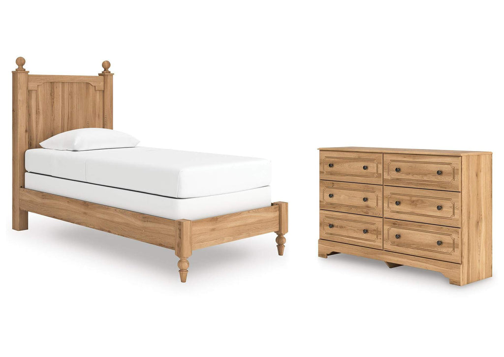 Galletyn Twin Panel Bed with Dresser
