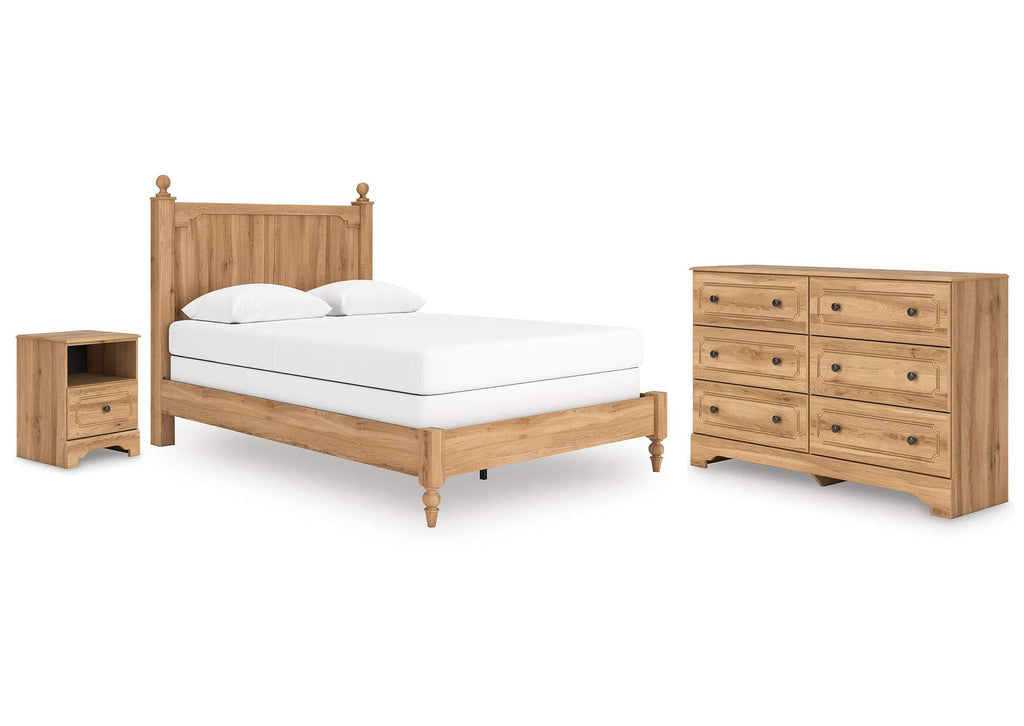 Galletyn Queen Panel Bed with Dresser and Nightstand