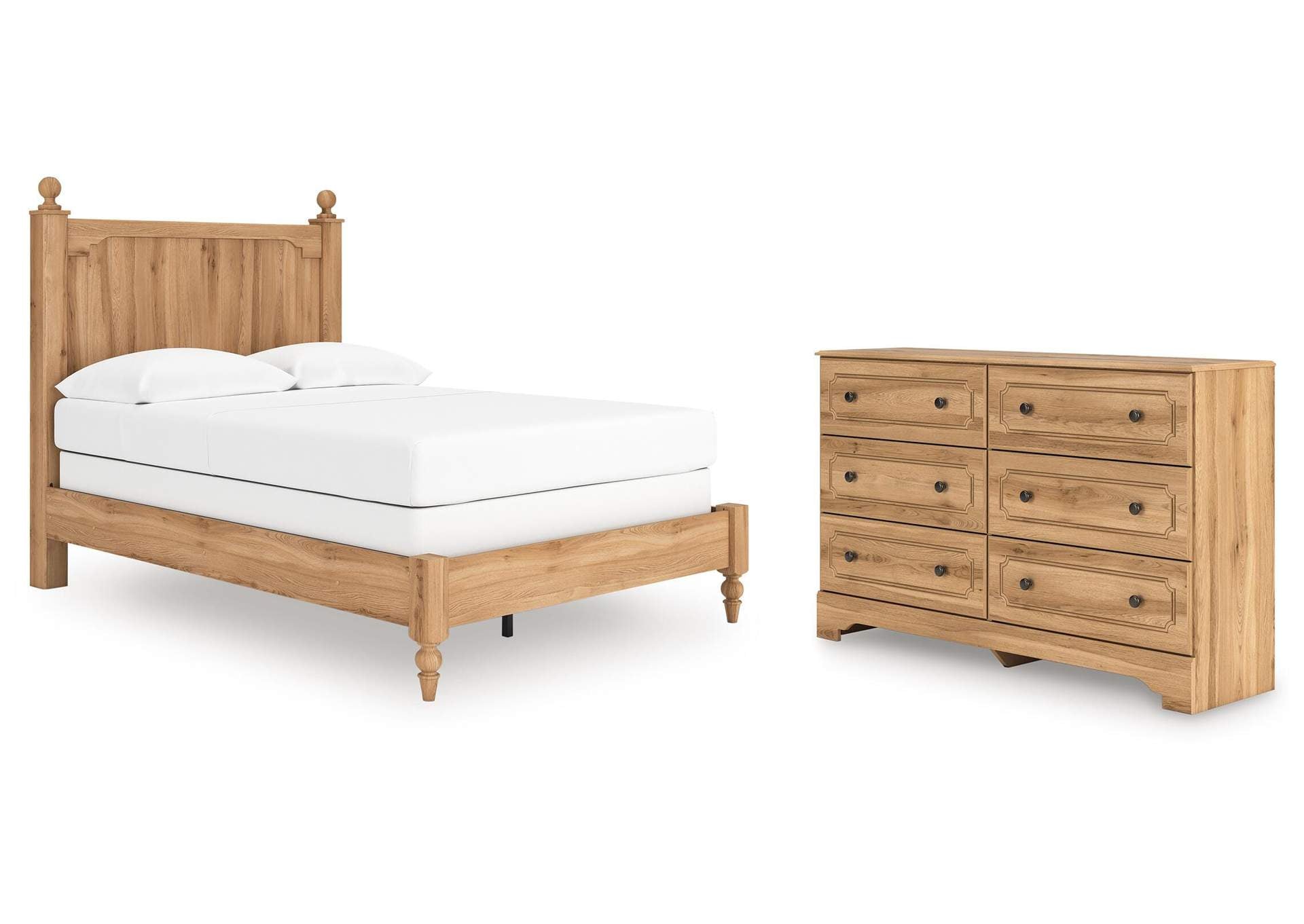 Galletyn Full Panel Bed with Dresser