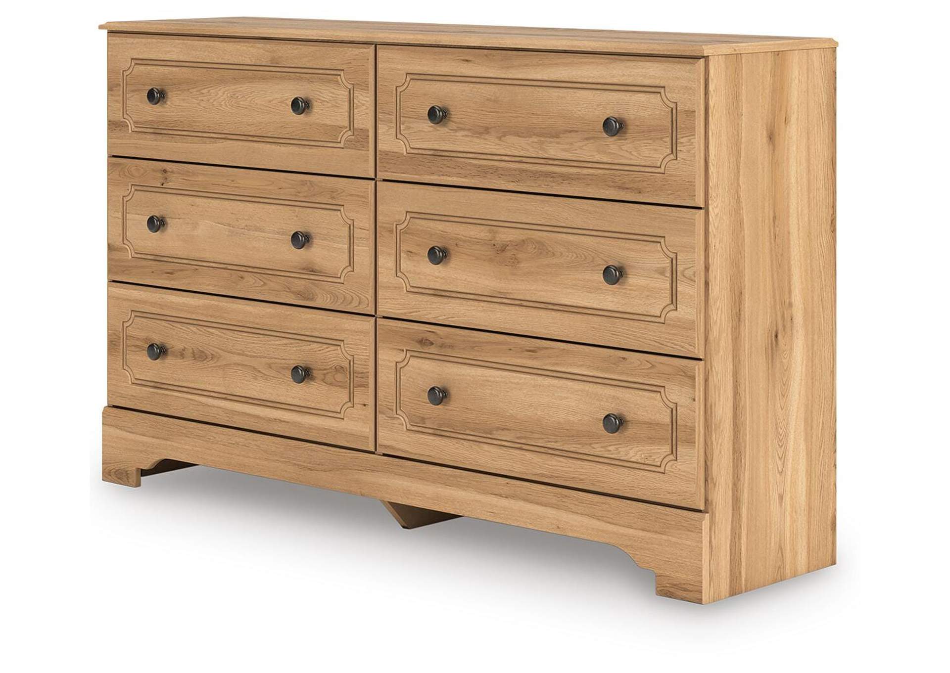 Galletyn Twin Panel Bed with Dresser angled view