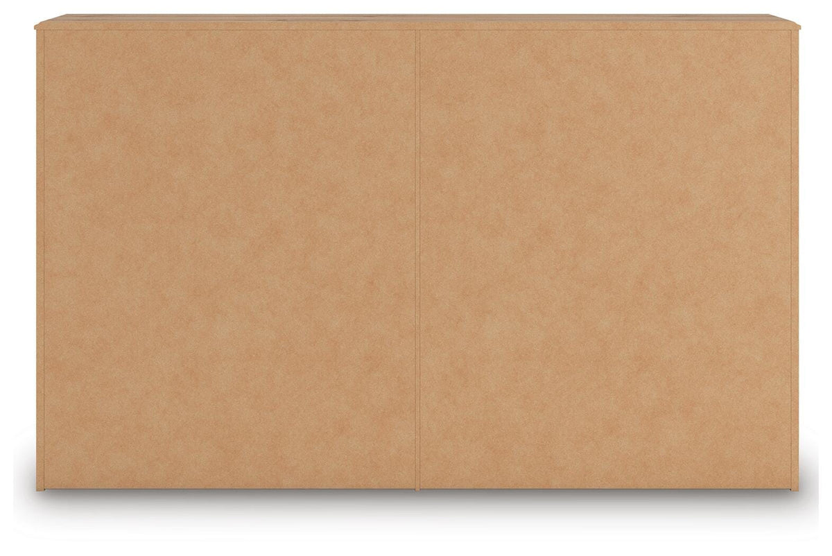 Aleaport Dresser in Warm Brown, back view