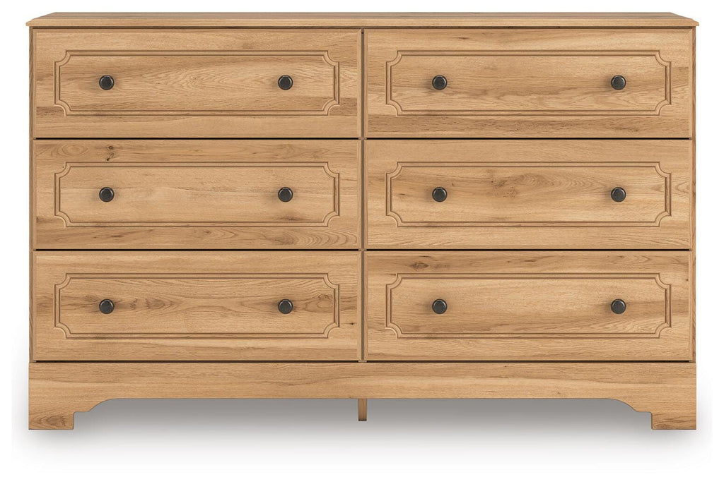 Aleaport Dresser in Warm Brown, front view