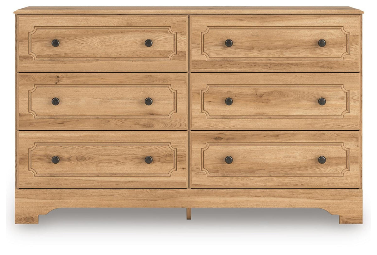 Aleaport Dresser in Warm Brown, front view