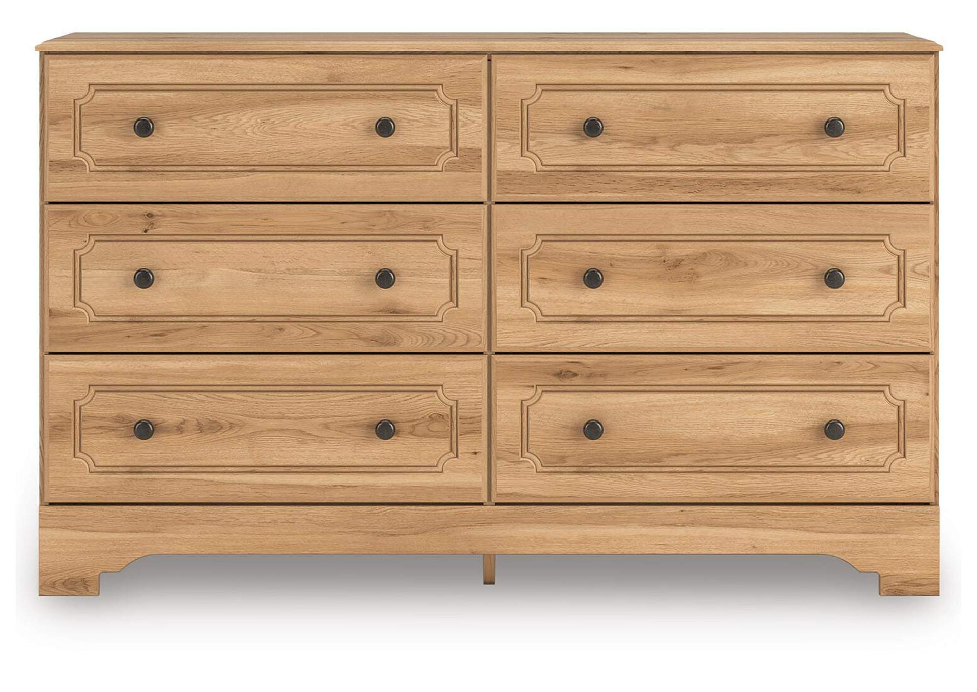 Galletyn King Panel Bed with Dresser front view