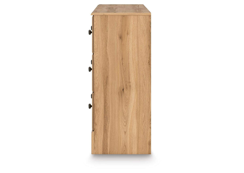 Galletyn Full Panel Bed with Dresser side view