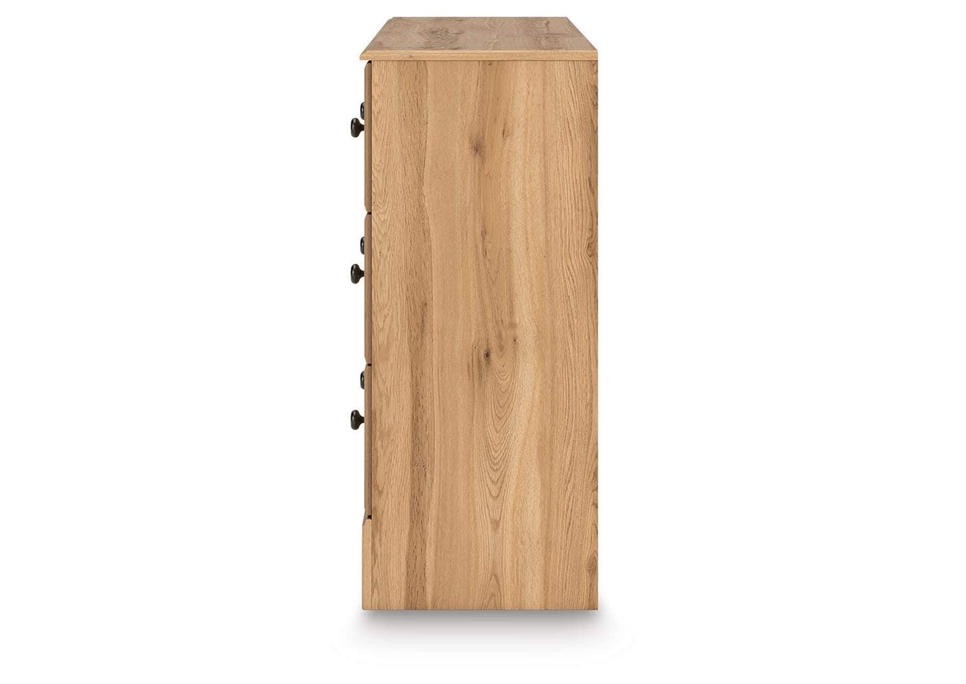 Galletyn Twin Panel Bed with Dresser and Chest side view