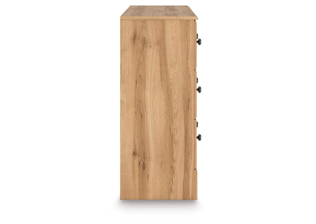 Galletyn Full Panel Bed with Dresser side view
