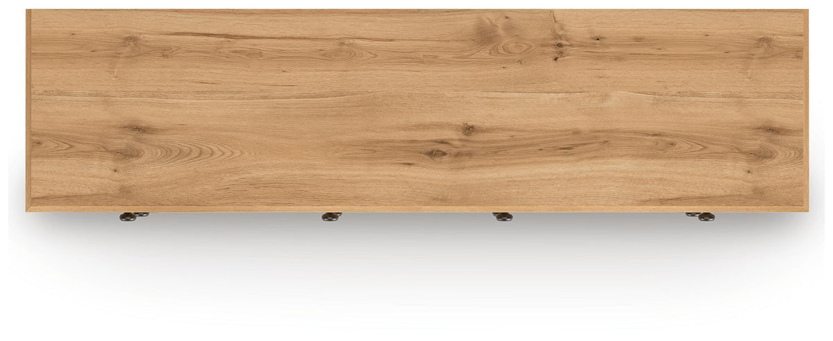 Aleaport Dresser in Warm Brown, top view