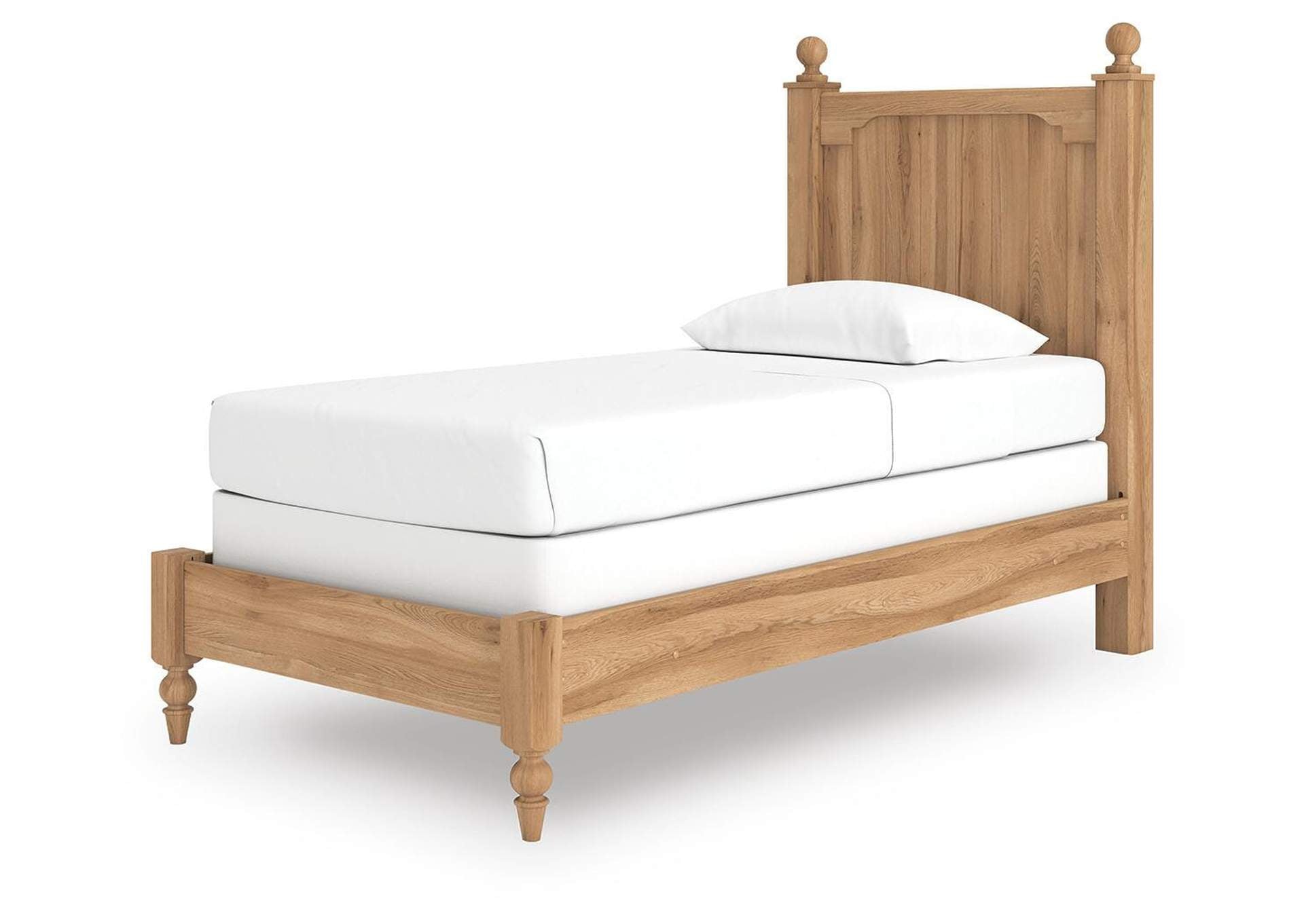 Galletyn Twin Panel Bed with Chest and Nightstand angled view