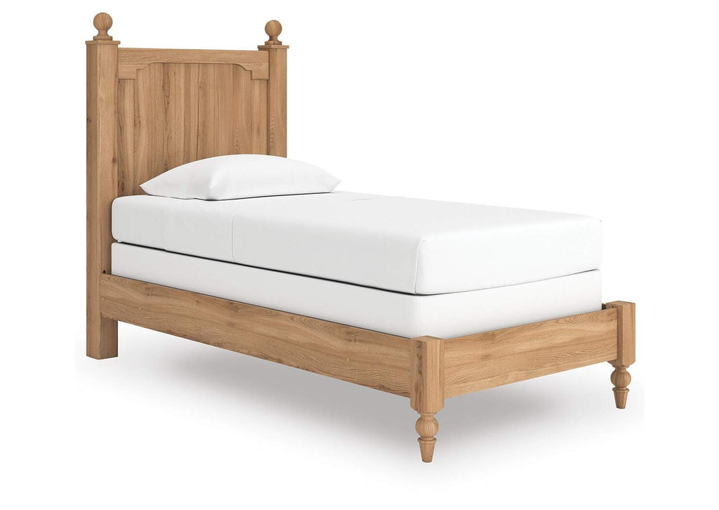 Aleaport Twin Panel Bed angled view