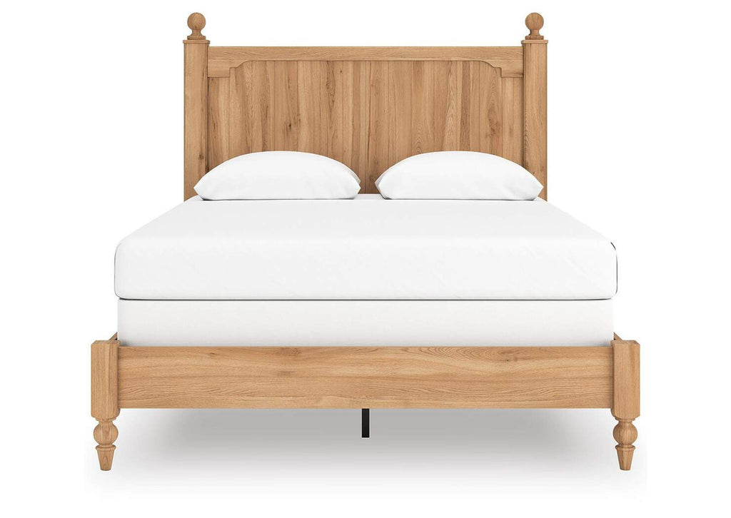 Galletyn Queen Panel Bed with Mirrored Dresser