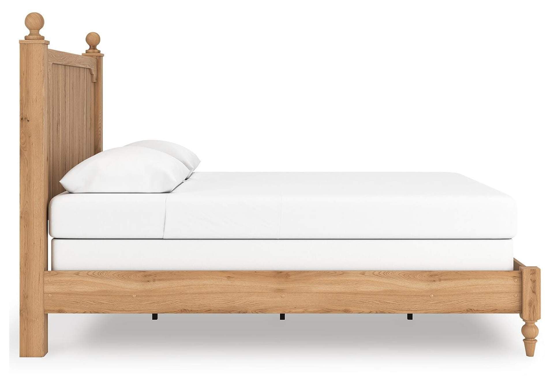 Galletyn Queen Panel Bed with Mirrored Dresser and Nightstand side view