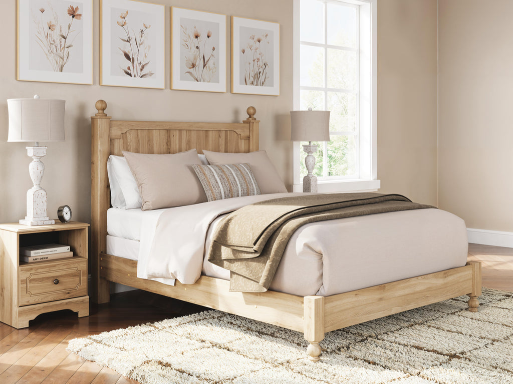 Aleaport Queen Panel Bed in Warm Brown, alternate view 8