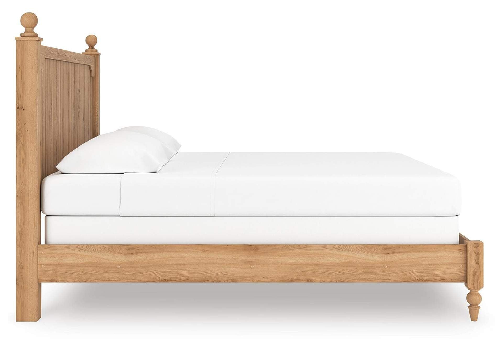 Galletyn King Panel Bed with Dresser side view