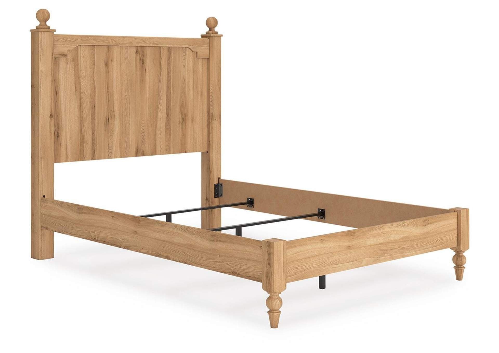 Galletyn Full Panel Bed with Chest and Nightstand angled view