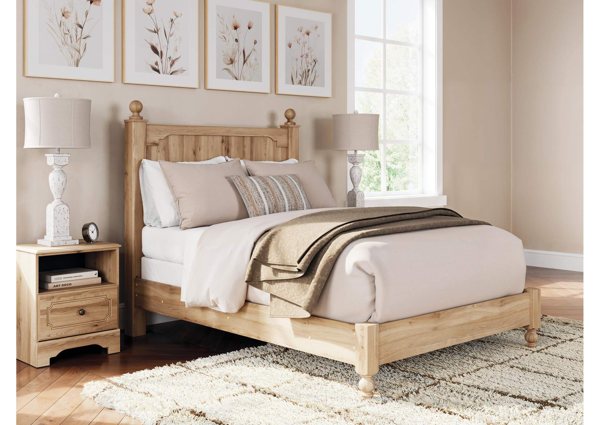 Galletyn Full Panel Bed with Dresser
