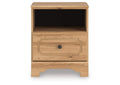 Galletyn Full Panel Bed with Chest and Nightstand