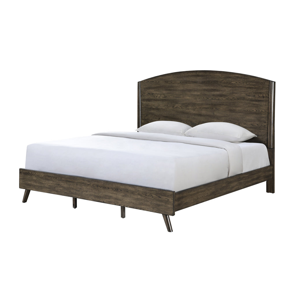 Rex King Bed - Walnut