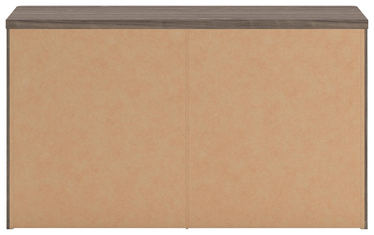 Kendanport Dresser in Brown/White, back view