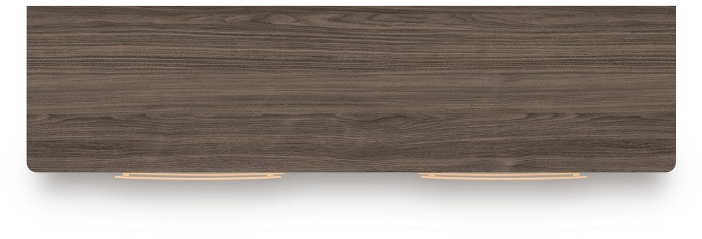 Kendanport Dresser in Brown/White, top view