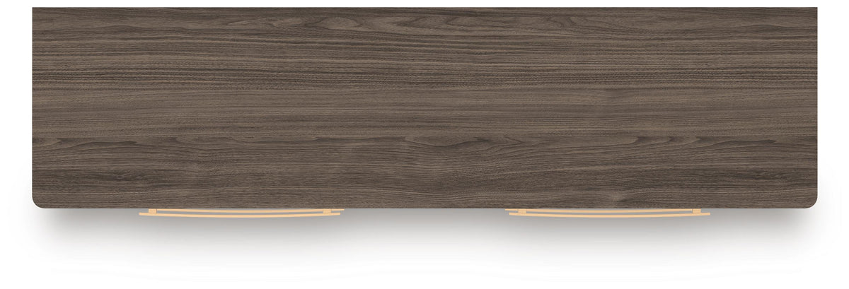 Kendanport Dresser in Brown/White, top view