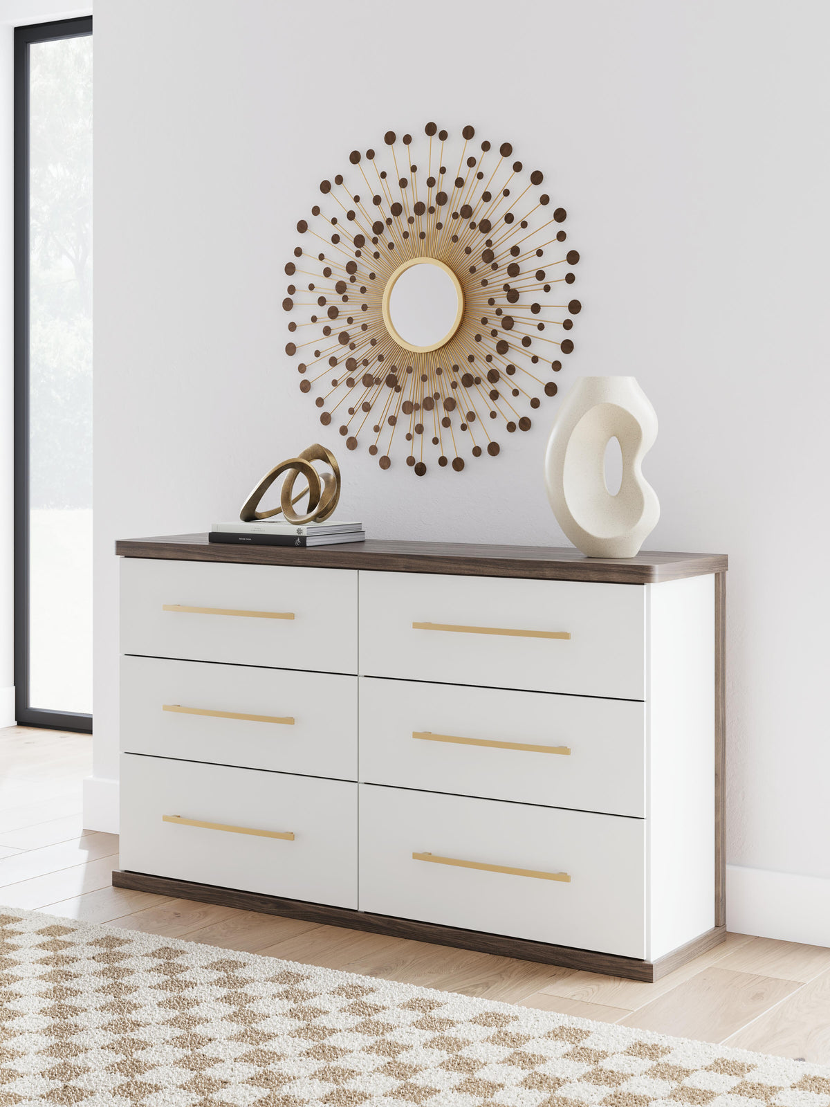 Kendanport Dresser in Brown/White, alternate view 3