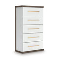 Kendanport Chest of Drawers in Brown/White, angle view