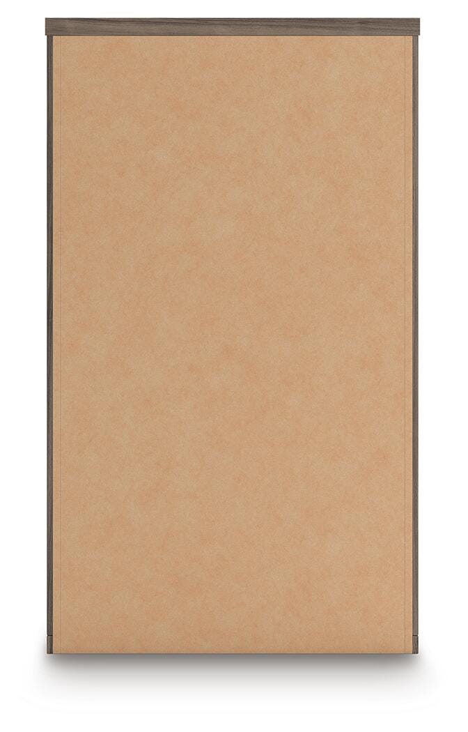 Kendanport Chest of Drawers in Brown/White, back view