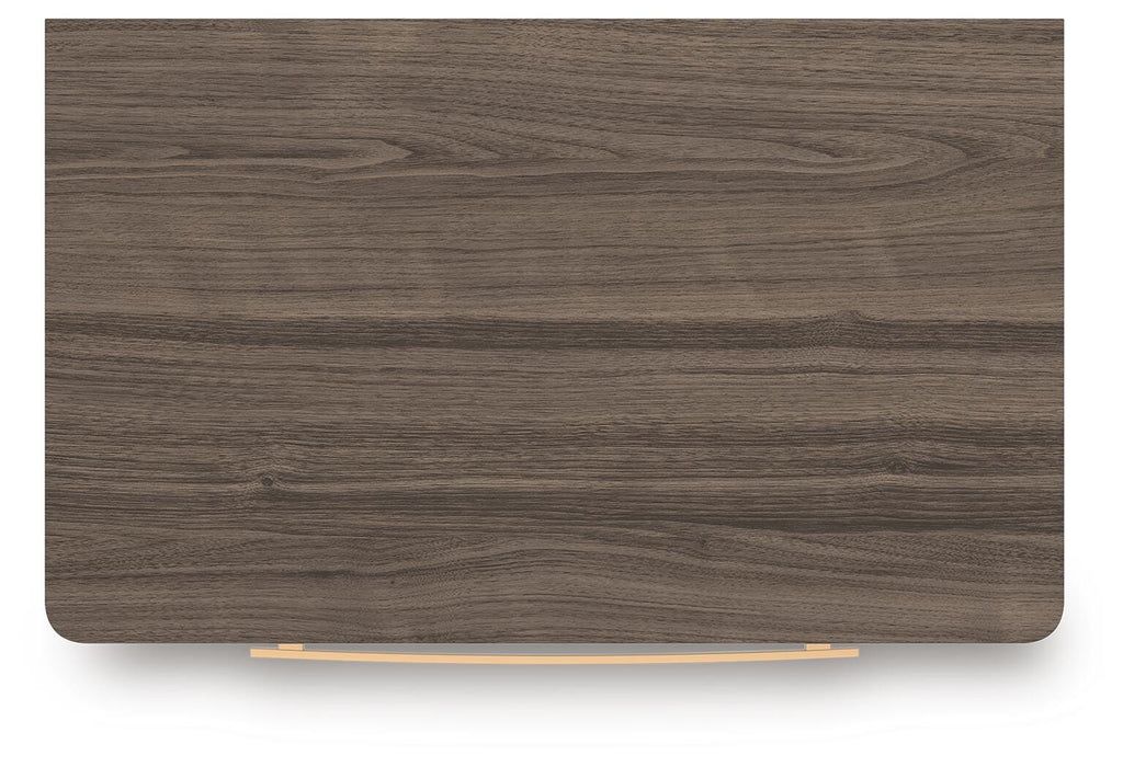 Kendanport Nightstand in Brown/White, top view