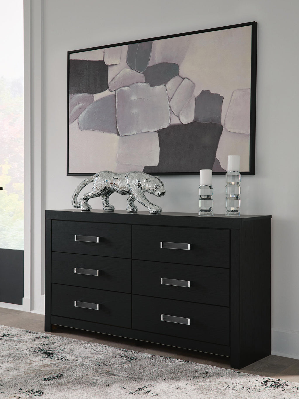 Maeling Dresser in Black, lifestyle view