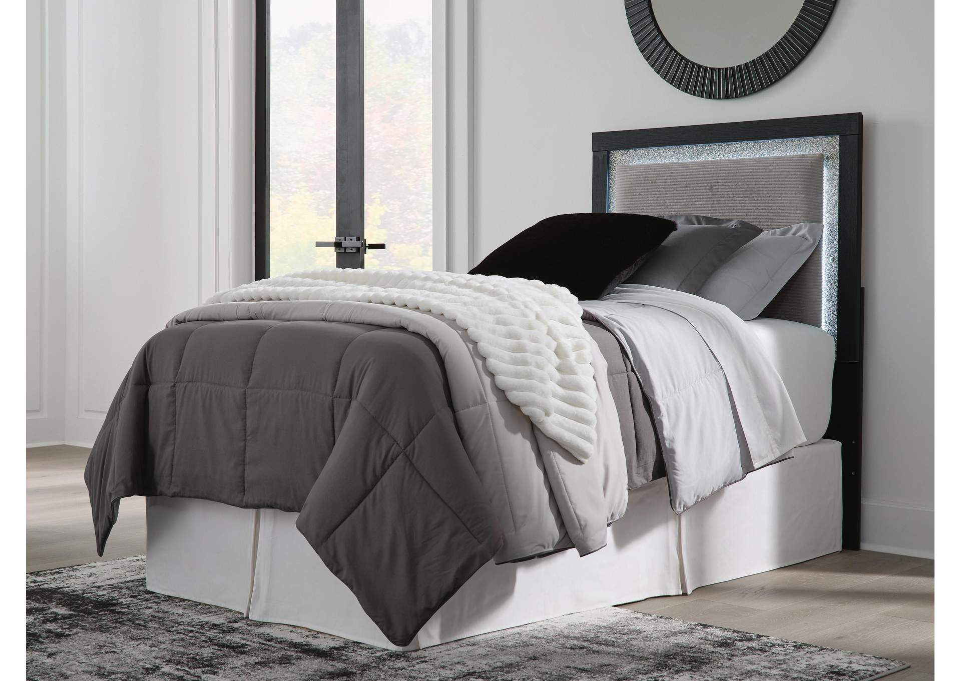 Maeling Twin Upholstered Panel Headboard