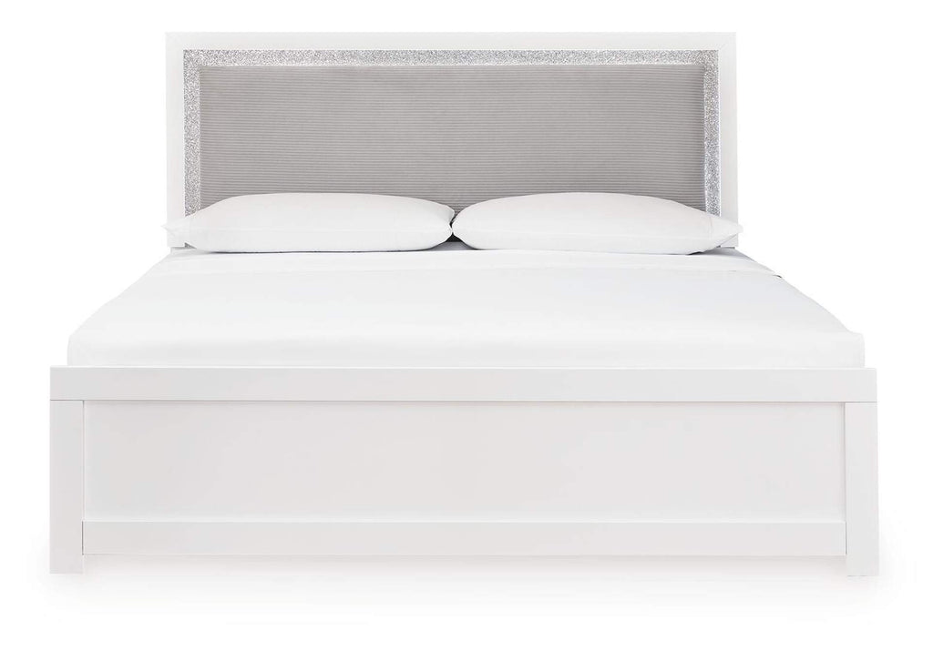 Maeling King Upholstered Panel Bed