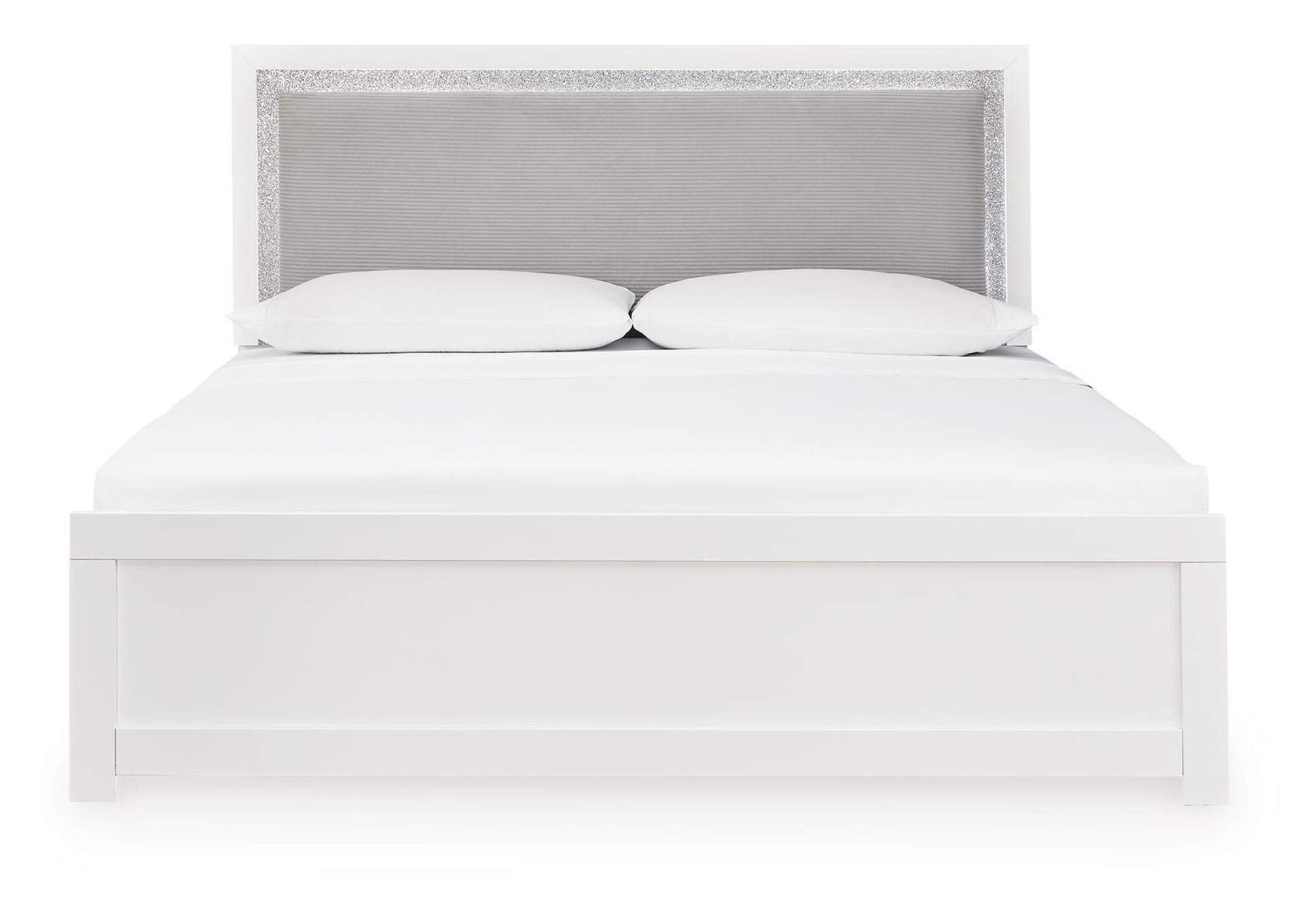 Maeling King Upholstered Panel Bed