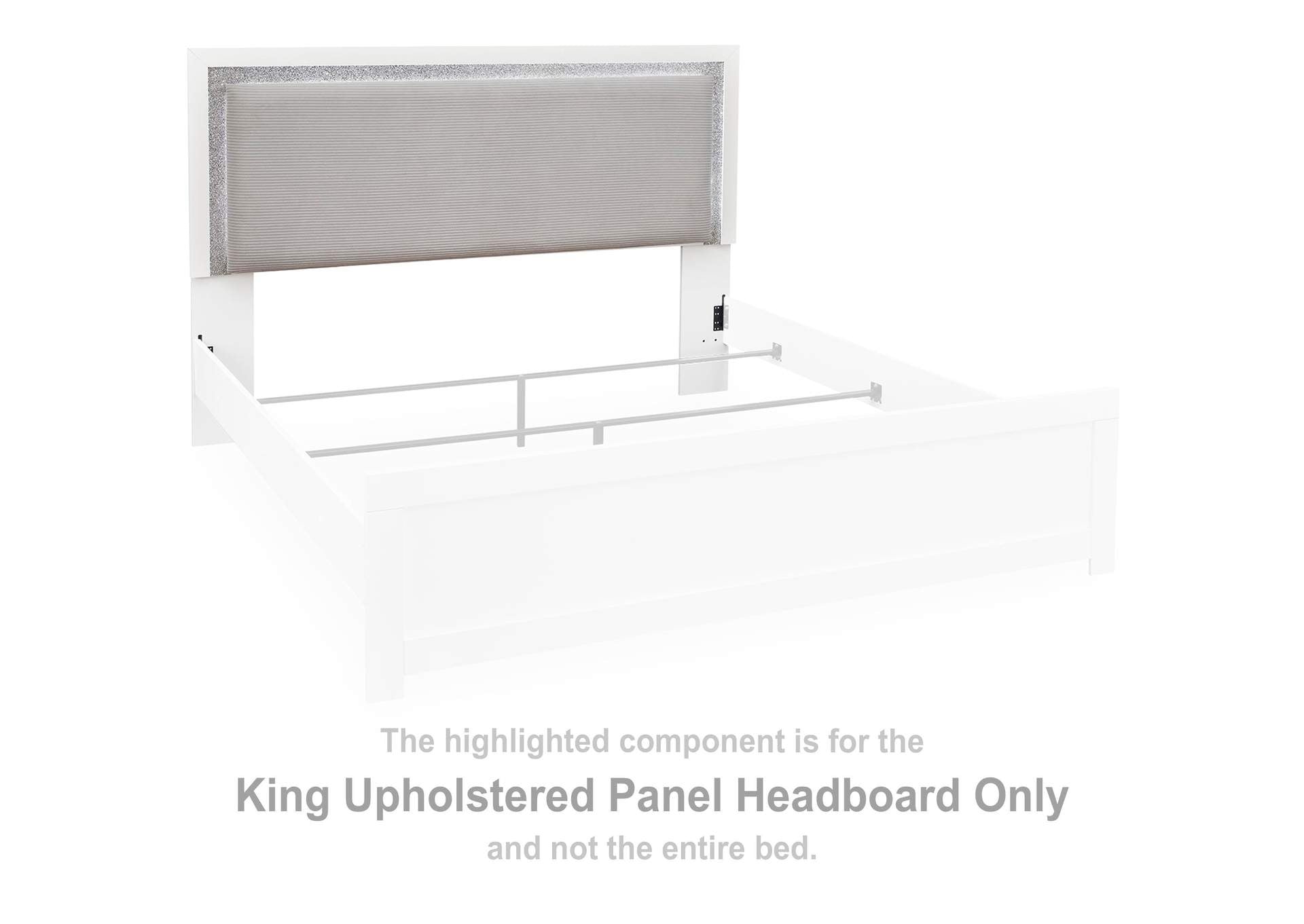 Maeling King Upholstered Panel Bed