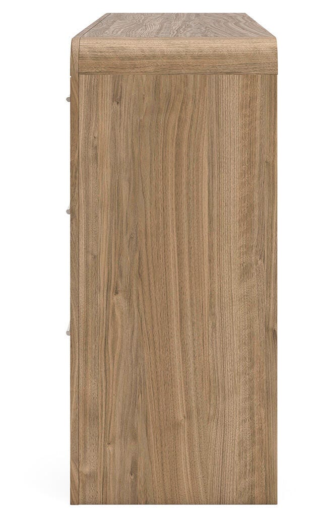Gramburg Dresser in Warm Natural Brown, alternate side view