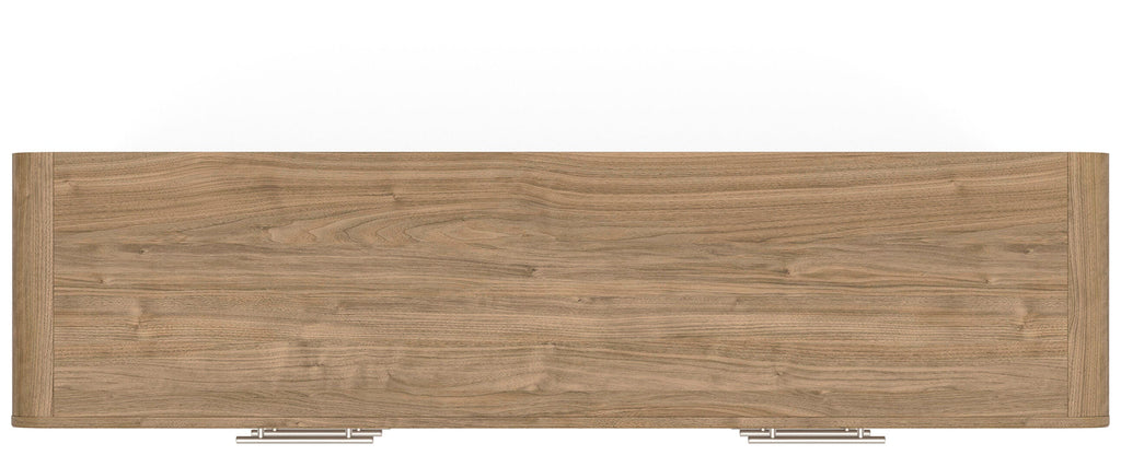 Gramburg Dresser in Warm Natural Brown, top view